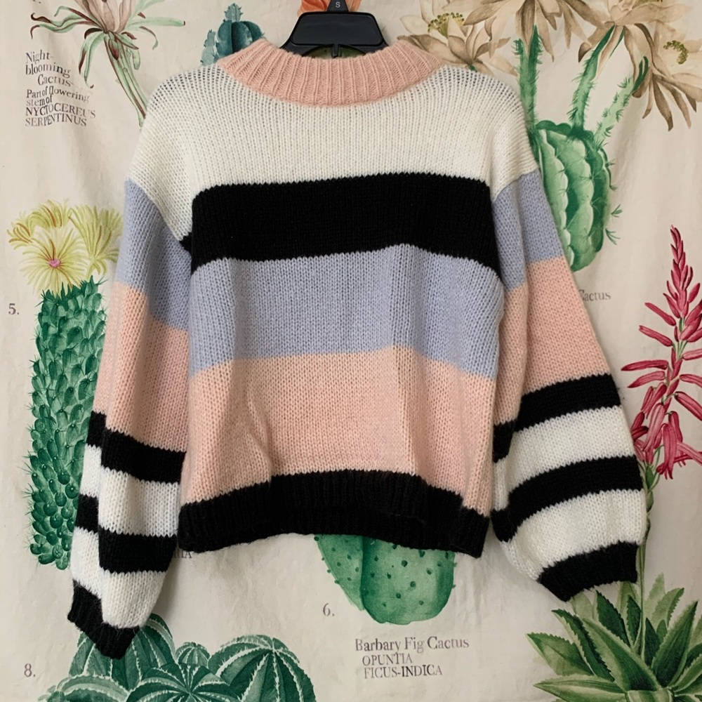 Urban outfitters striped chunky sweater
